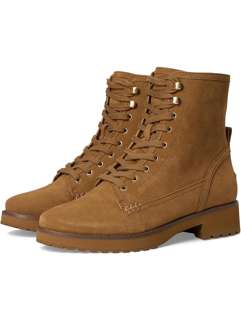 Brown Cole Haan Lyndon Waterproof Lace-Up Booties