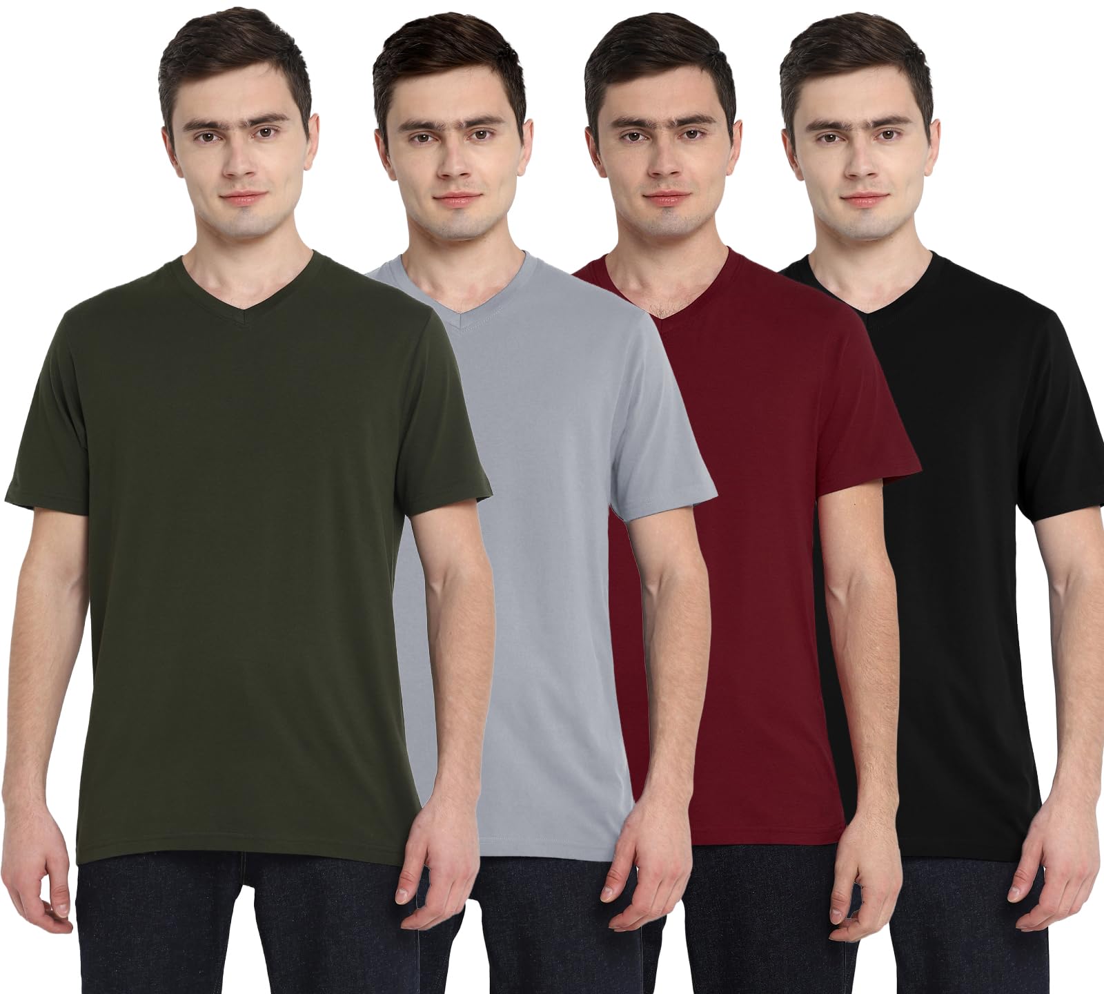 Men's Regular Fit T-Shirt (Pack of 4)-image-43