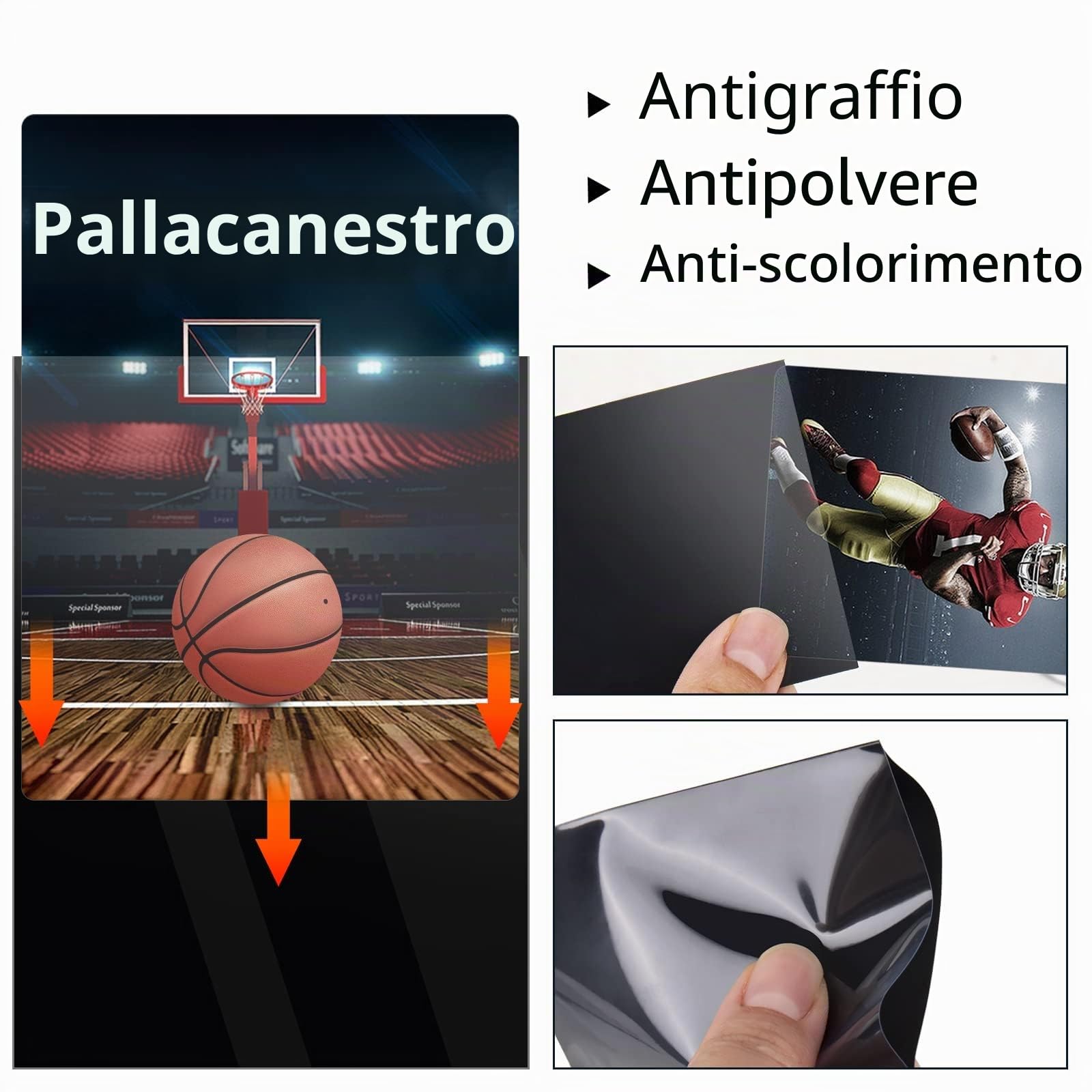 Mlikero 500 Bustine Protettive Morbide, 66 x 91 mm Card Sleeves Bustine Carte Standard per Carte Collezionabili, Sportive (Nero)