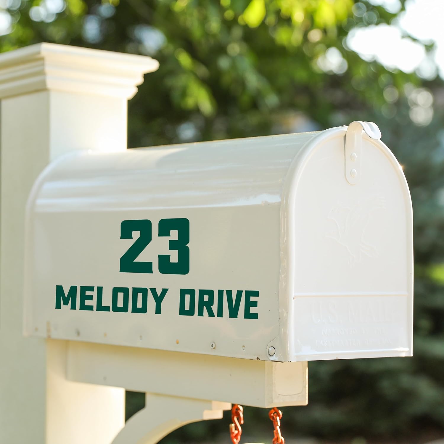 Personalized Mailbox Decals with Custom Address Numbers