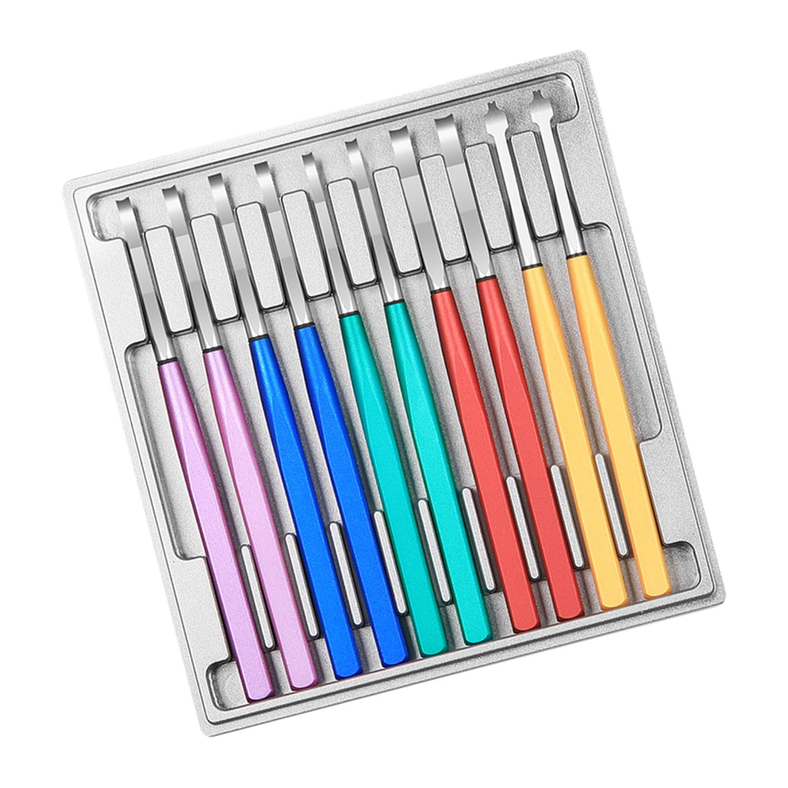 Duty Uhren Reparatur Werkzeug Set, 10 Anti Biege Legierungsheber mit bruchsicherem Acrylgehäuse, geeignet für den professionellen Einsatz, professionelles Uhren Reparatur Set