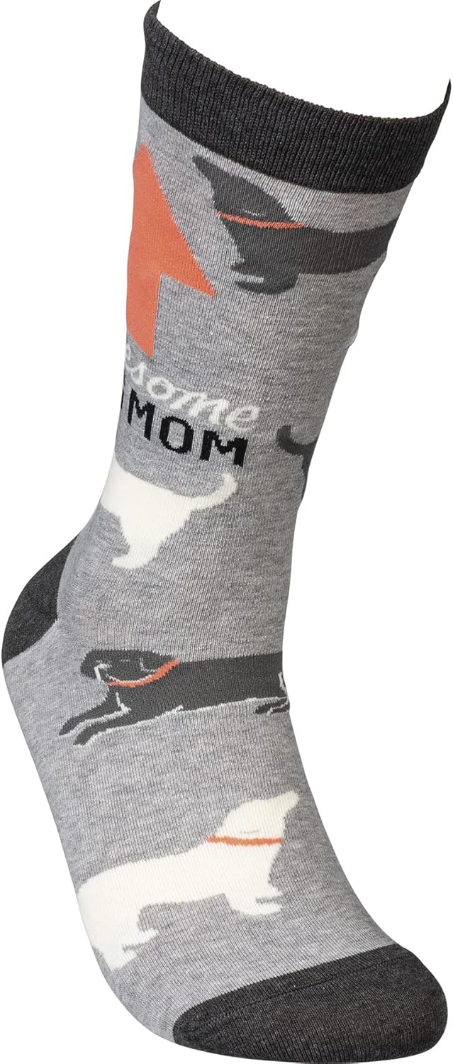 Primitives by Kathy Awesome Dog Mom Socks - Image 3