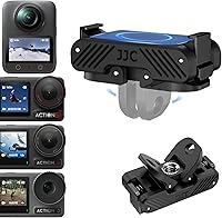 Vista 9 de JJC 2 adaptadores magnéticos de liberación rápida Action 5 para DJI Osmo 360 Action 5 Pro 4 3, reemplazo de montaje de liberación rápida OEM