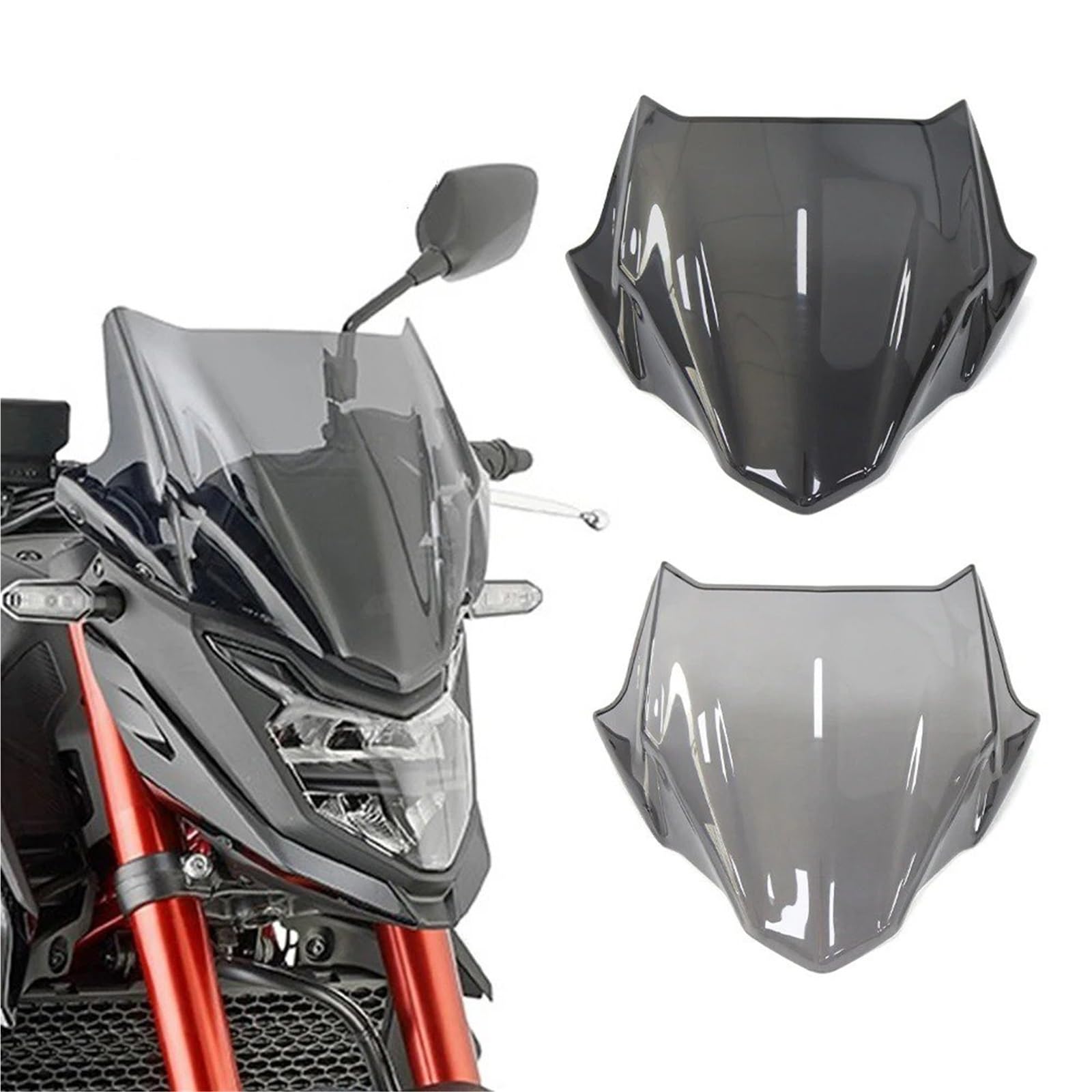 Déflecteur Vent Pour Honda CB750 Hornet 2023-2024 - Pare-brise Noir, Accessoire Moto