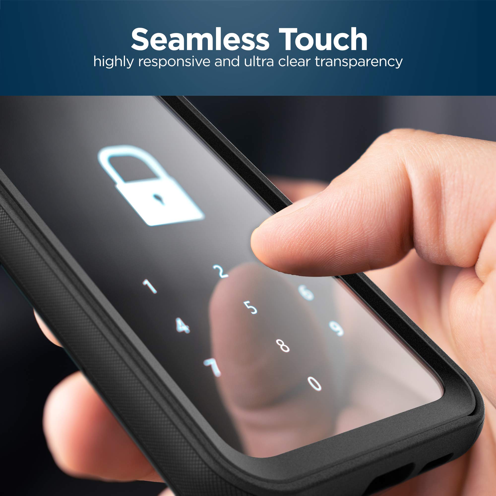 ENCASED RebelShield Designed for Pixel 4a 5G Case with Screen Protector, Heavy Duty Full Body Protective Cover with Build-in Screen Guard for Google Pixel 4a 5G - Black