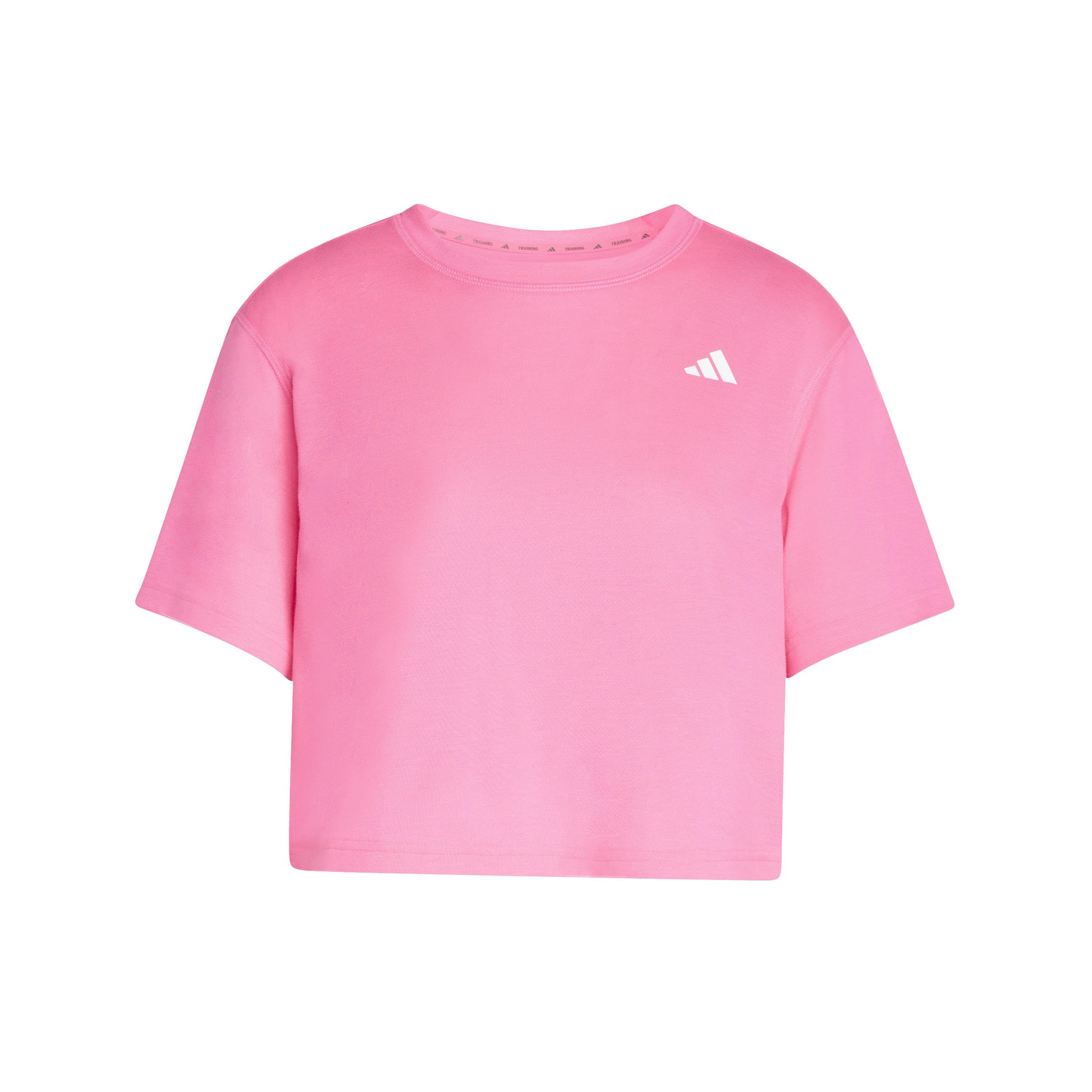 adidas Women's Train Essentials Boxy Workout Tee, Lucid Pink, XL