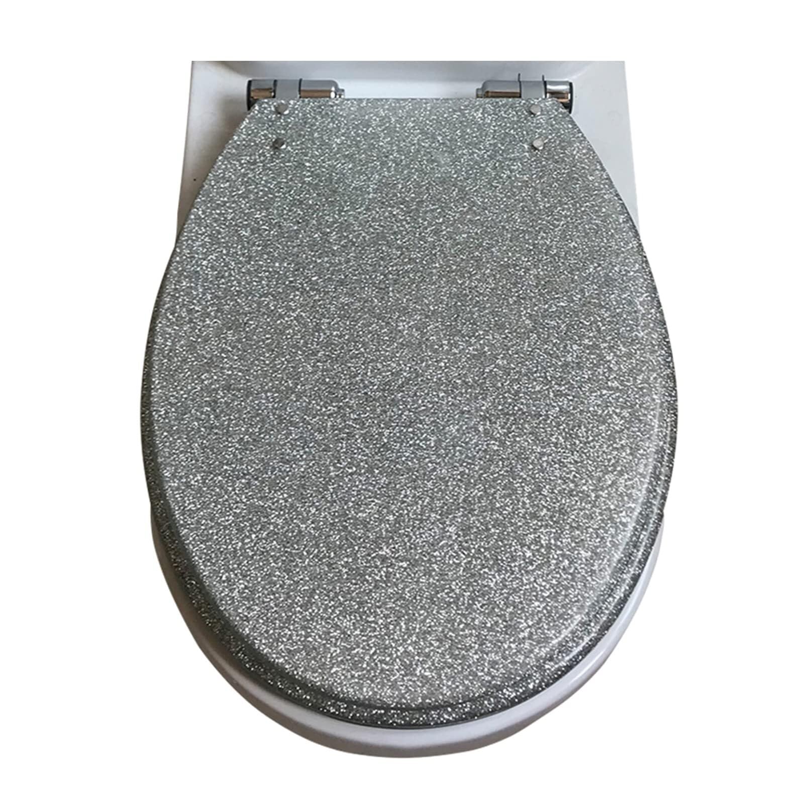 Abattant de toilette en résine pailletée d'une finition haut de gamme