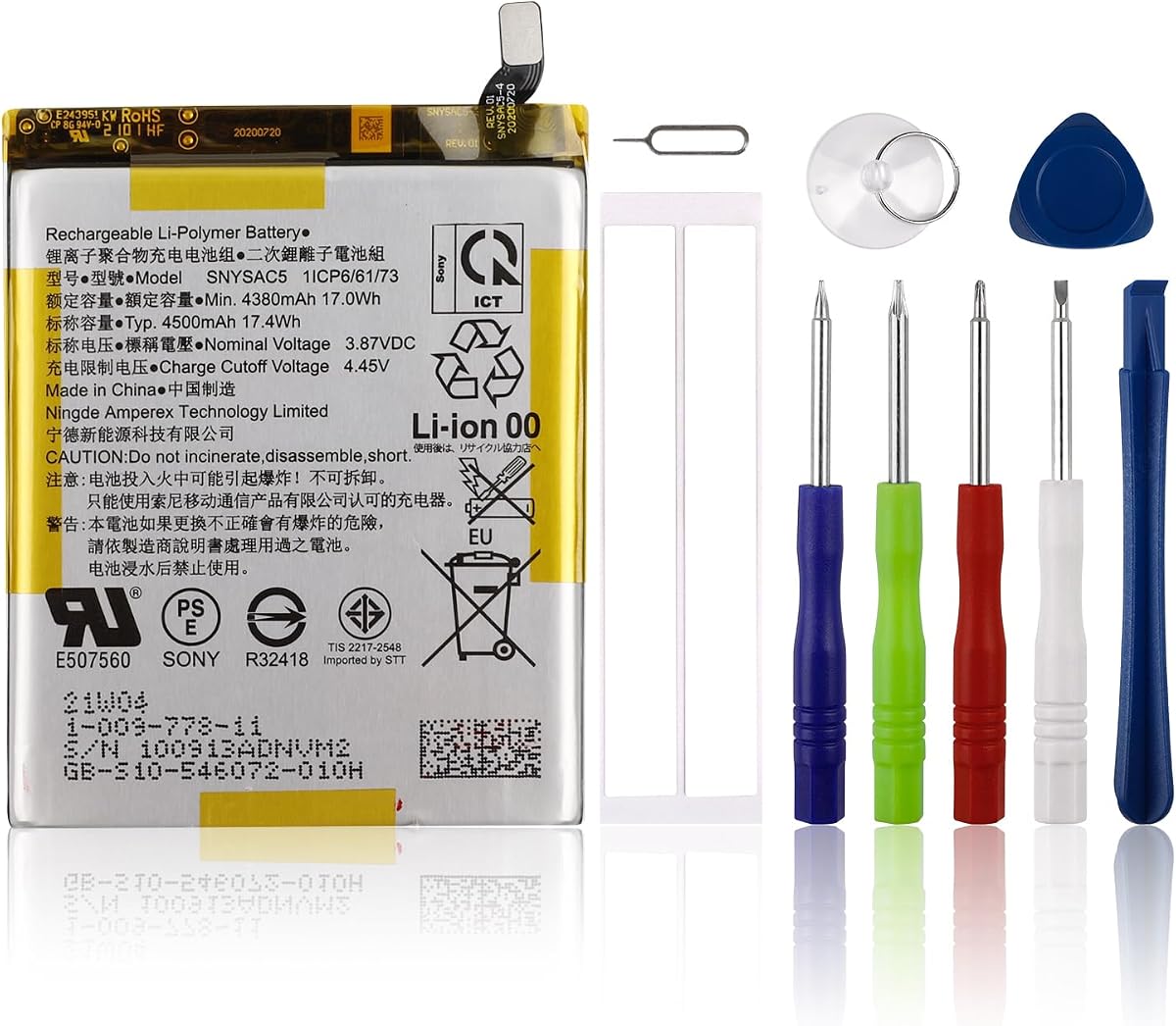 Replacement Battery SNYSCA5 Battery Compatible with Xperia 1 III with Free Tools