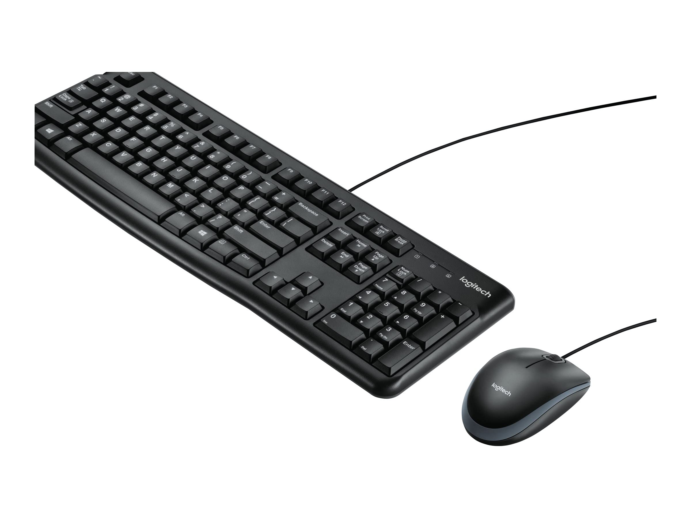 Logitech MK120 Kabelgebundenes Set mit Tastatur und Maus für Windows