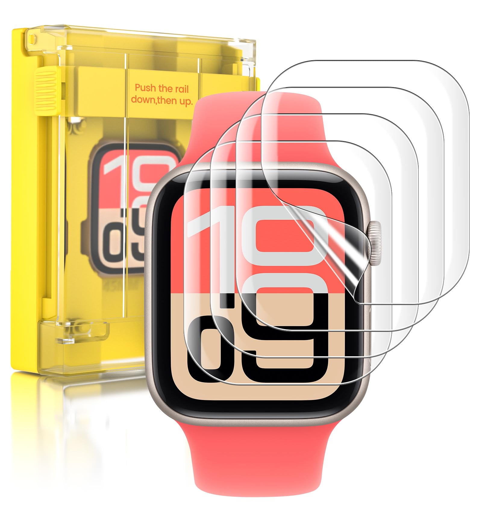 EZ-GLAZ-4 Pack for Apple Watch SE1 2 3 Series 6 5 4 Screen Protector 40mm