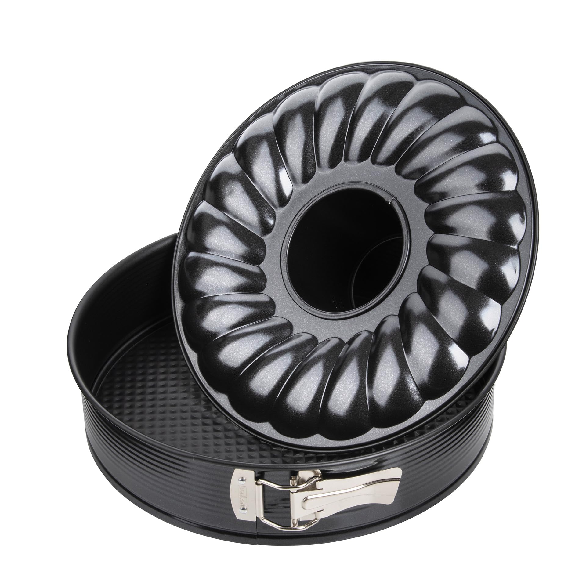 Zenker Black Metallic Molde Desmontable 20 cm 1 Fondo, Molde Reposteria, Molde Tarta o Molde Bizcocho en Acero con Revestimiento Antiadherente, Resistente hasta 230ºC, Color Negro, 20x6,5 cm, 1 ud. — view 13