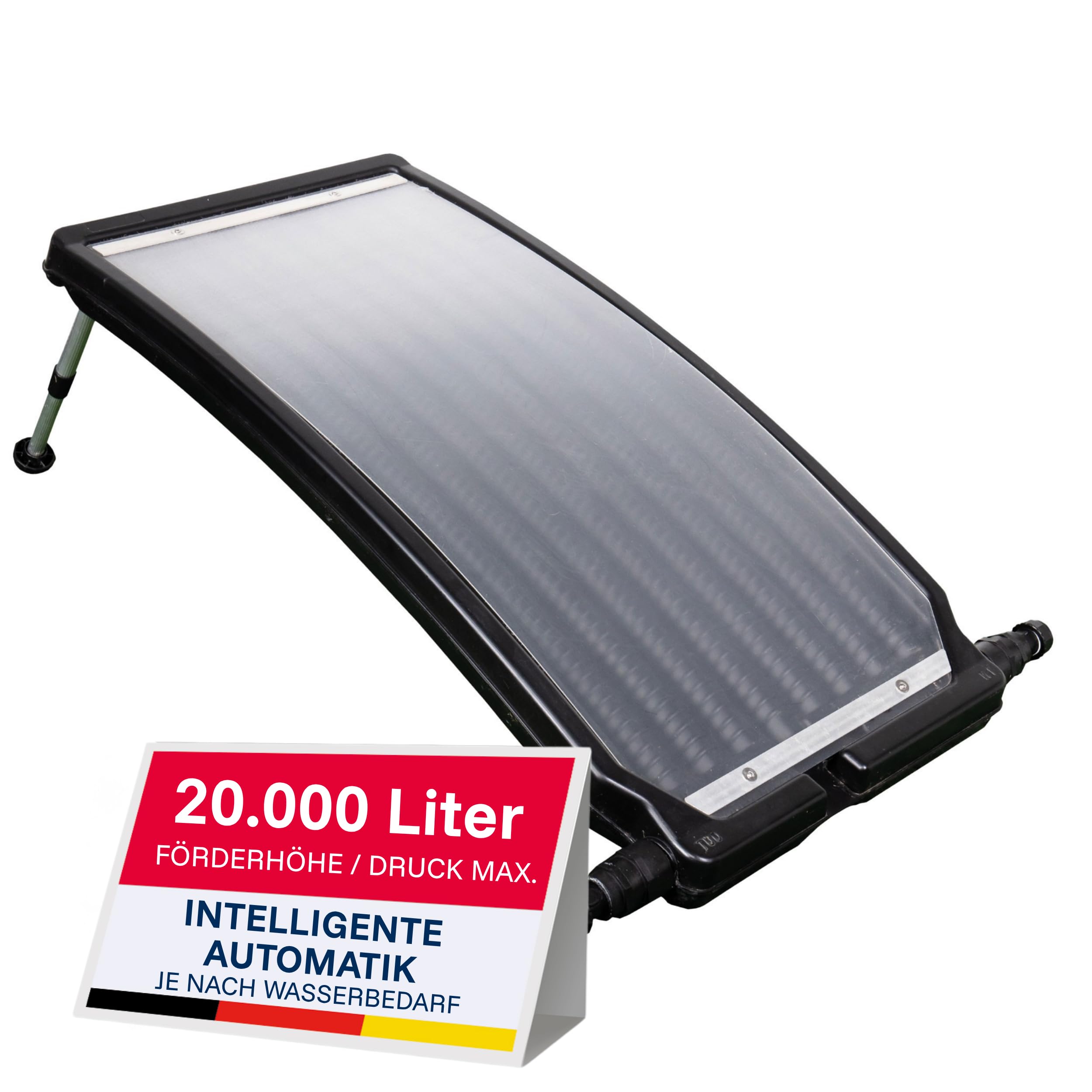 T.I.P. Solarheizung Pool SPH 10000 S - Sonnenkollektor Schwimmbad, Poolheizung Solar für Pools bis 20.000 l, Durchfluss 10.000 l/h, einfache Installation