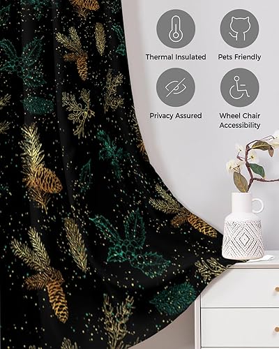 Miniatura 10 de Cortinas opacas de puerta indias nativas americanas para puerta, mujeres negras africanas, tribal, étnico, marrón, aislamiento térmico, cortinas de