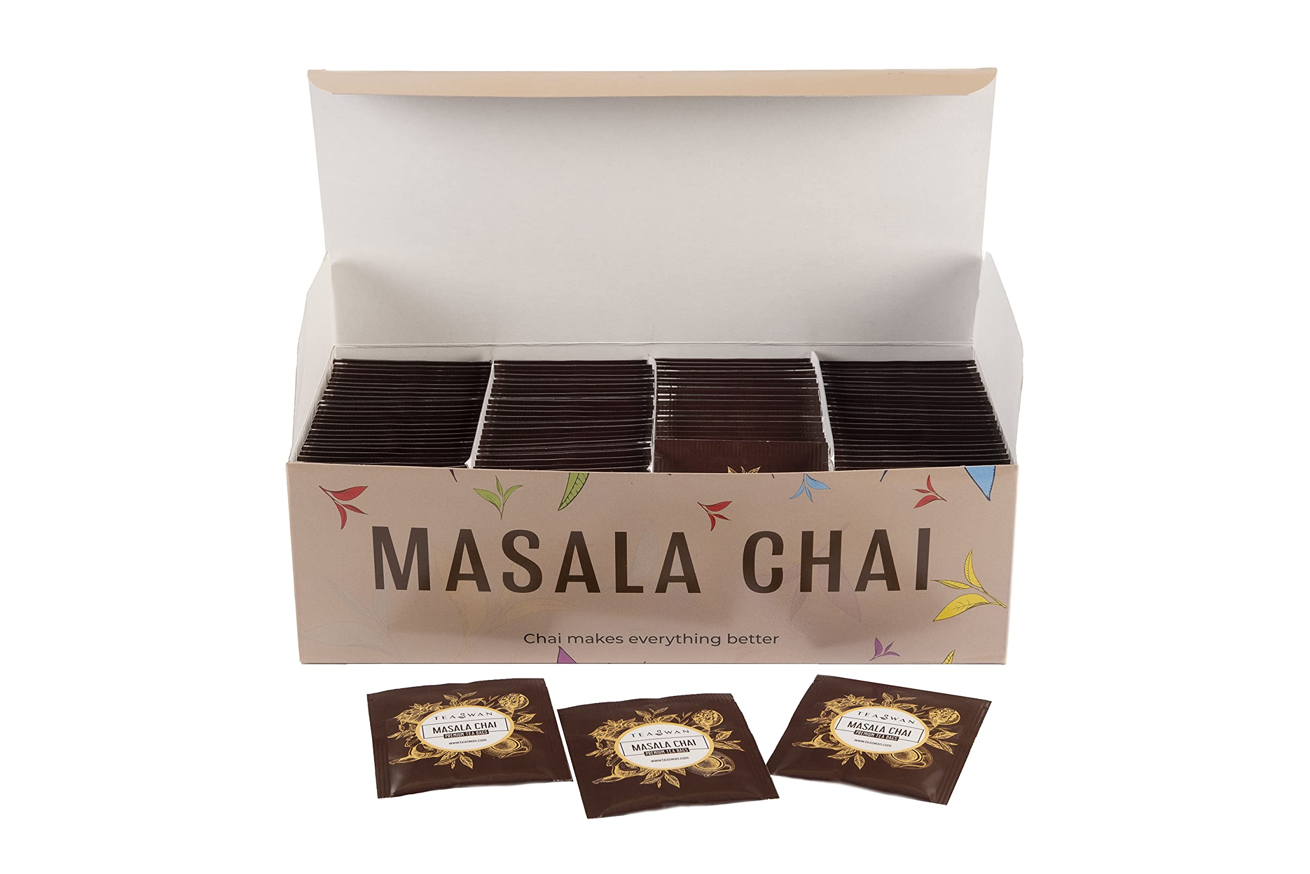 T-S-WING Masala Chai with 100% Natural Spices & Herbs | Masala Tea | 100 Tea Bags