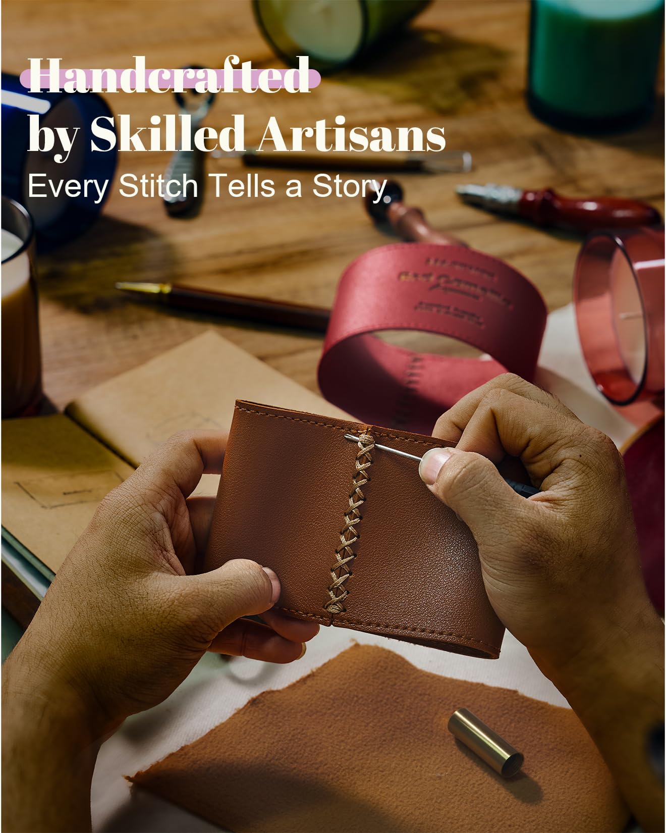 M&SENSE Lavender Rosemary Scented Candles, Vegan Soy Candles, Heavy Scented, 10oz 42-Hour Slow Burning Time, Toxic Free Winter Bathtub Aromatherapy Relaxing Spa, Fancy Gift for Home Decor