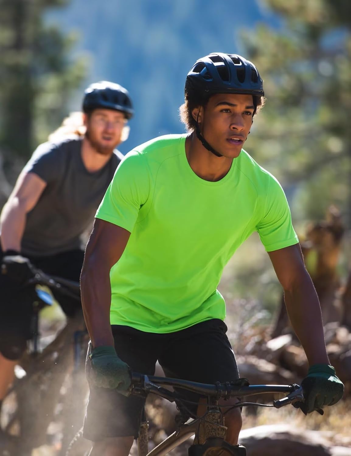 Zengjo Athletic T Shirts for Men,Quick Dry Gym Workout Running Sport Moisture Wicking Short-Sleeve Crewneck Tee - Image 5