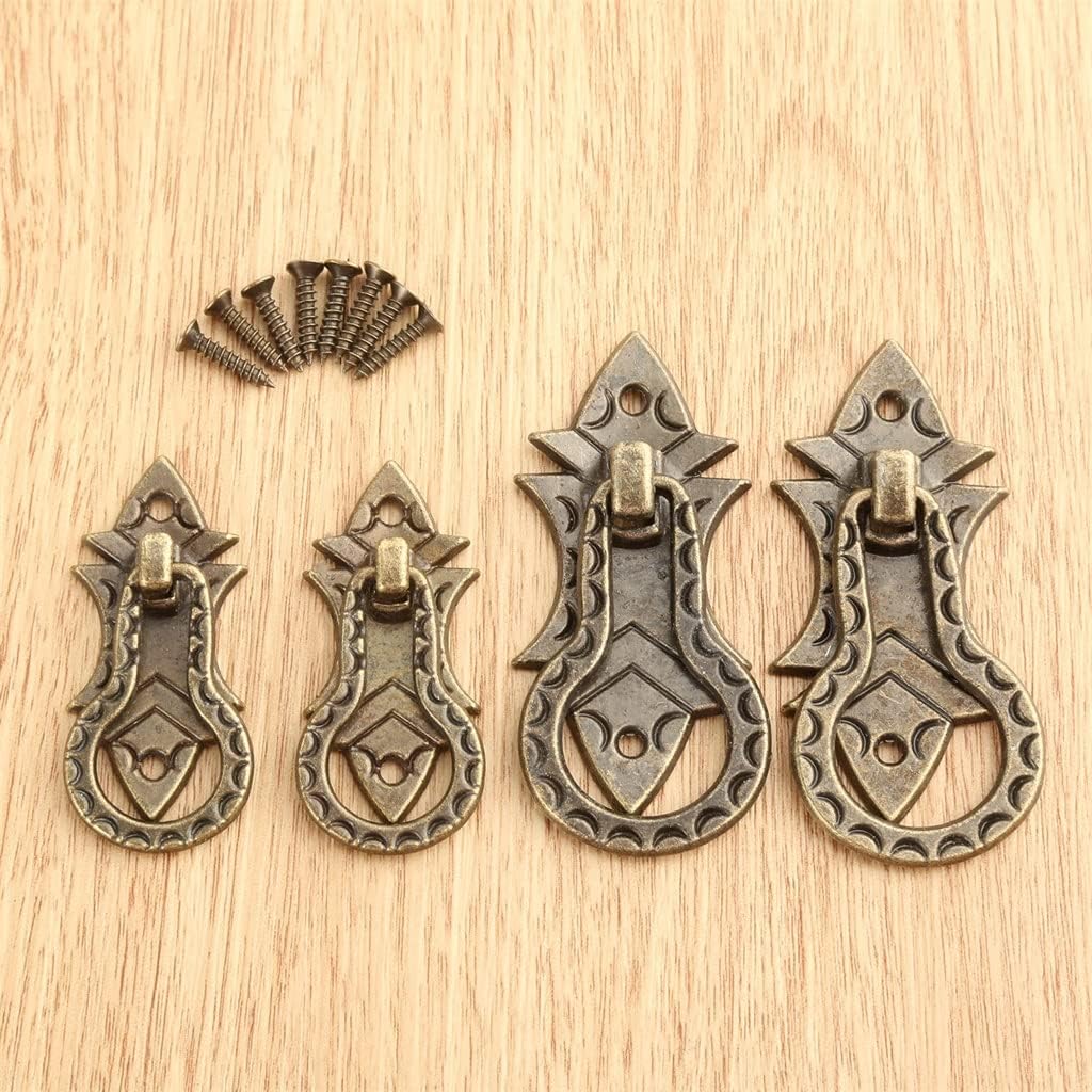 Polishing Wooden Door Handle Zinc Alloy Chair Decorative Cabinet Knob Pull Knock Wear Resistant(48 * 21mm)