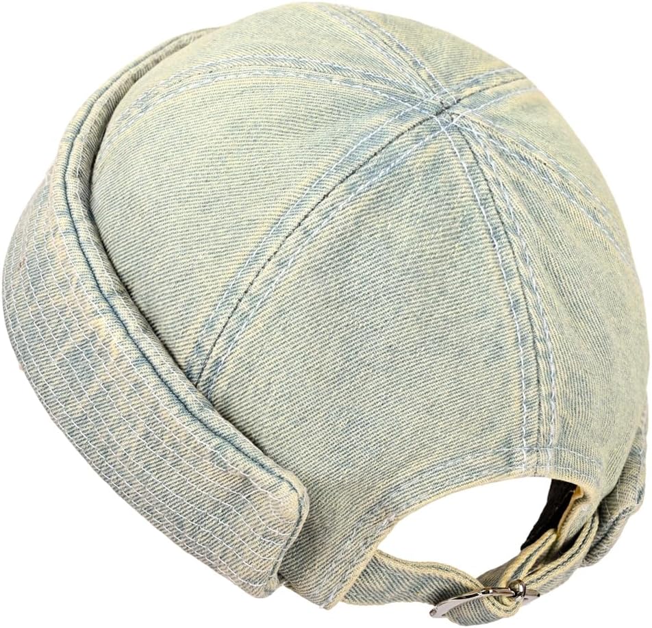 jerague Beanie Hat for Men Women Brimless Cuffed Hat Skullcap Watch Cap Adjustable