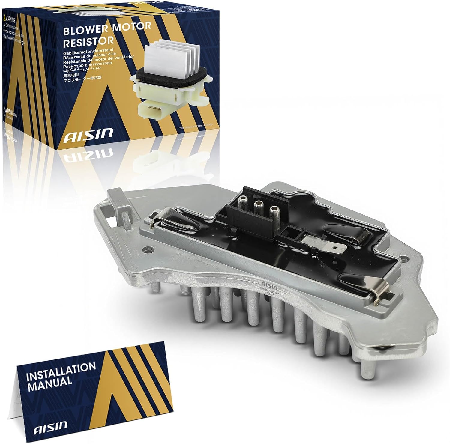AISIN AFTERMARKET BMRMB-00193 HVAC Blower Motor Resistor - Compatible with Mercedes-Benz E280 2007, E300 1995-1999, E320 1994-2003, E420 1994-1995 1997-1999, E430 1998-2002, E500 1994 1997 2002