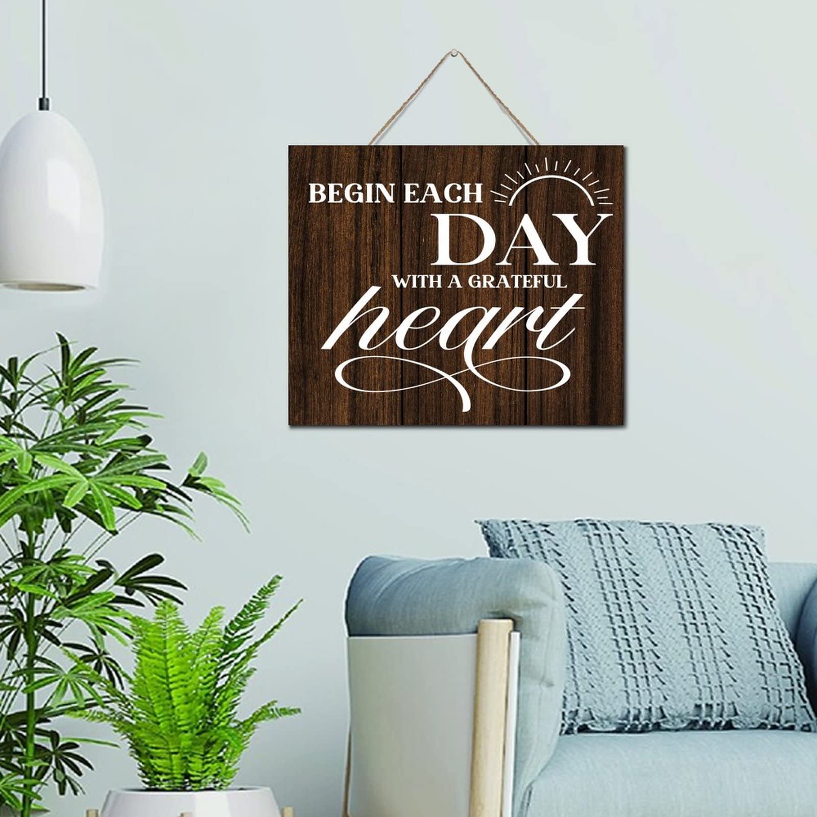 Letrero de madera decorativo cuadro frases hogar placa colgante baño casa 10x12 pulgadas