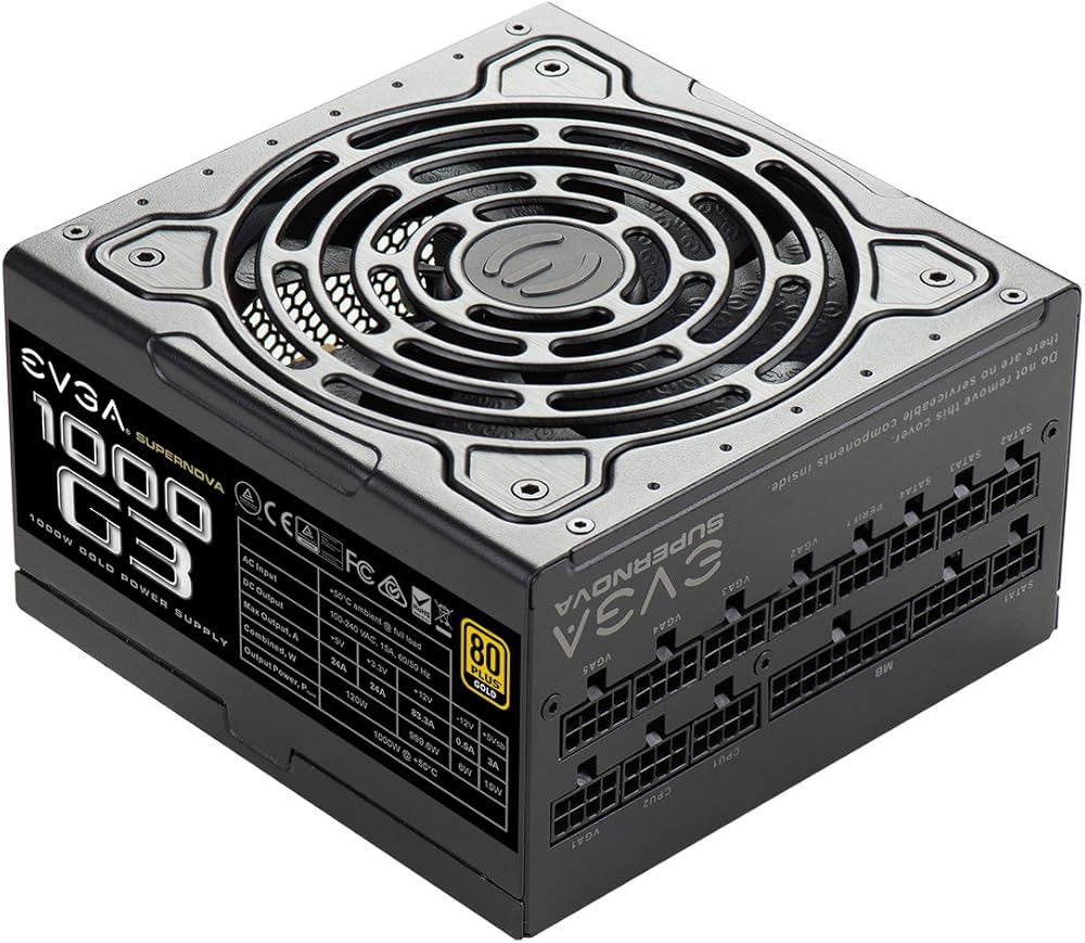 EVGA SuperNOVA 1000 G3, 80+ Gold 1000W Fully Modular Power Supply with Eco Mode and New HDB Fan thumbnail 4