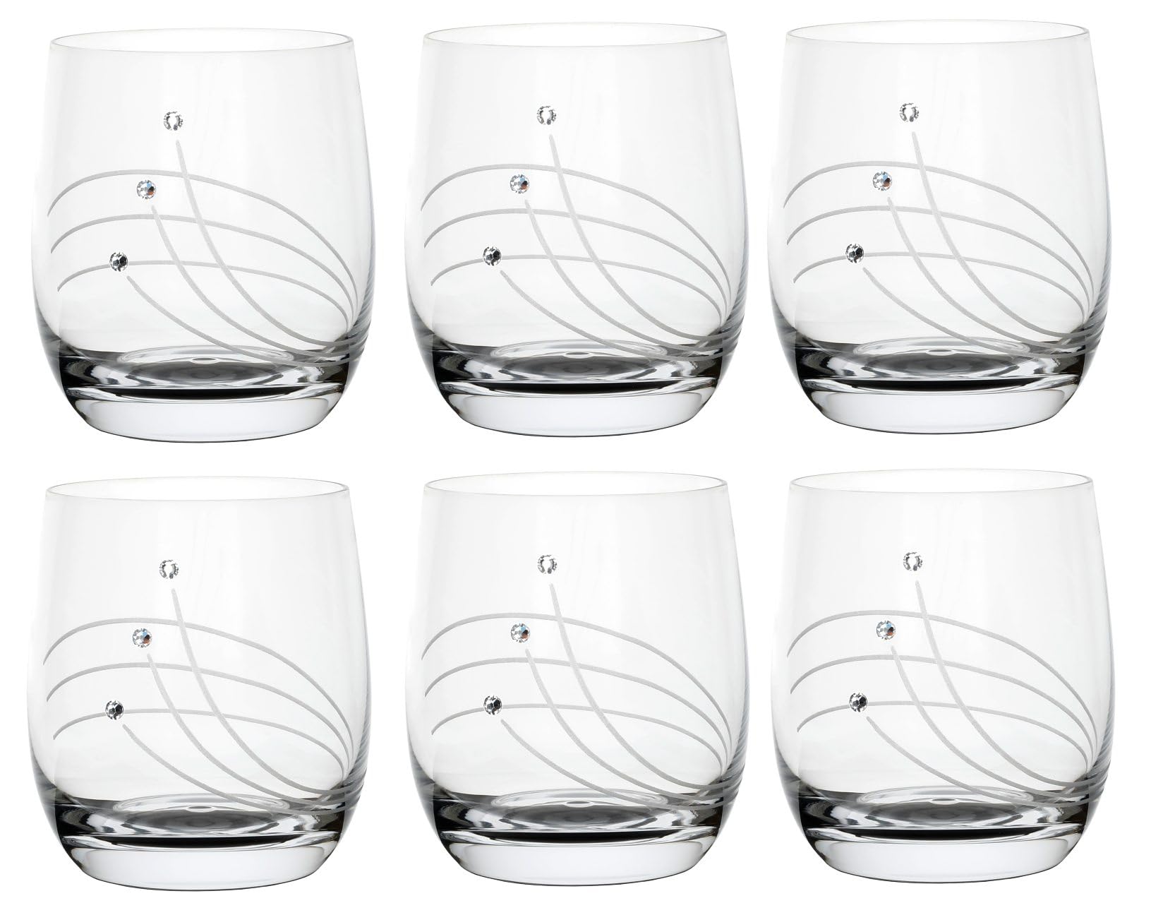 Verres à whisky robustes Celebration Globo 30538 anti-ternissement contenance 350 ml