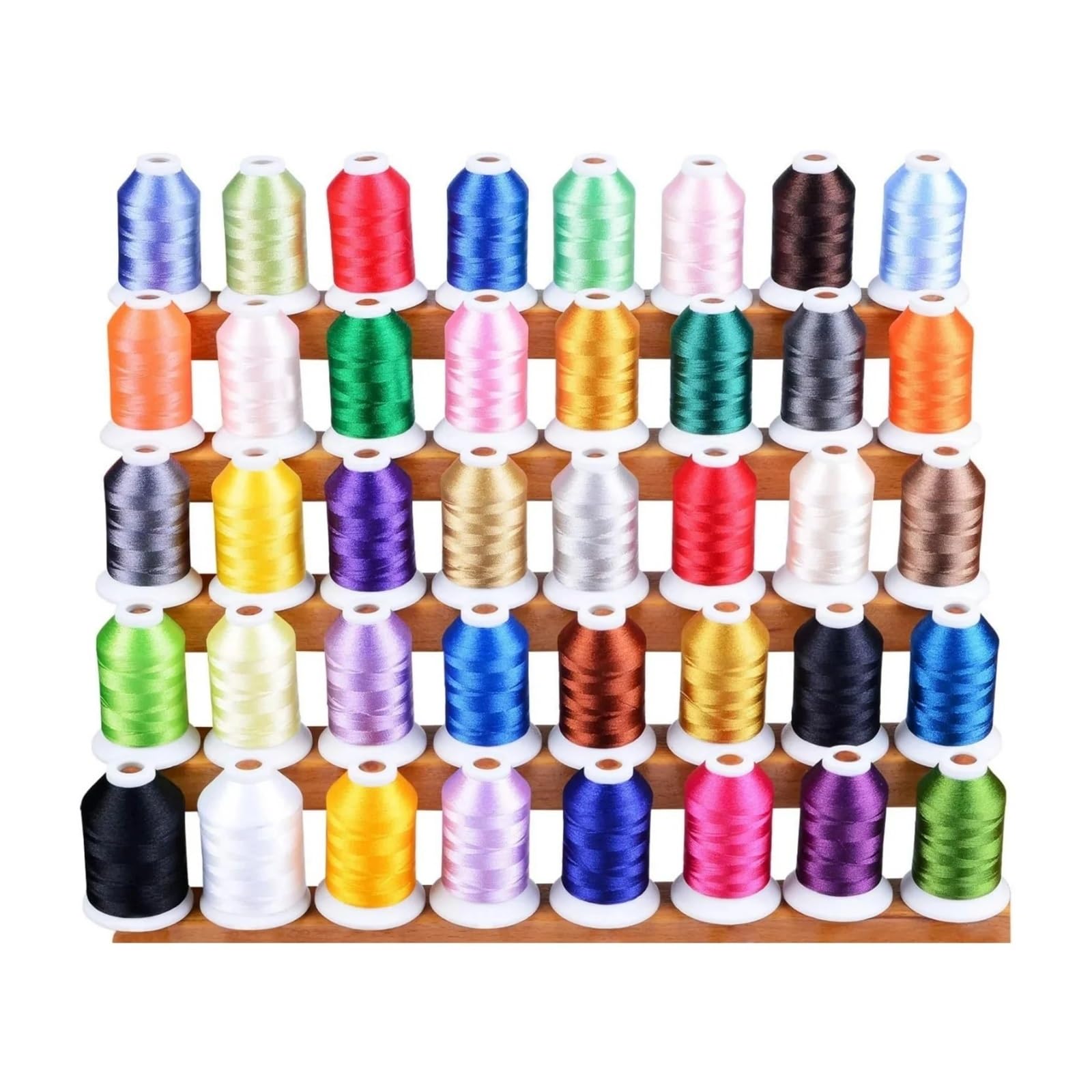 Kit de costura profesional de 40 colores (60 wt) 1000 m Kit de hilo de bordado de costura