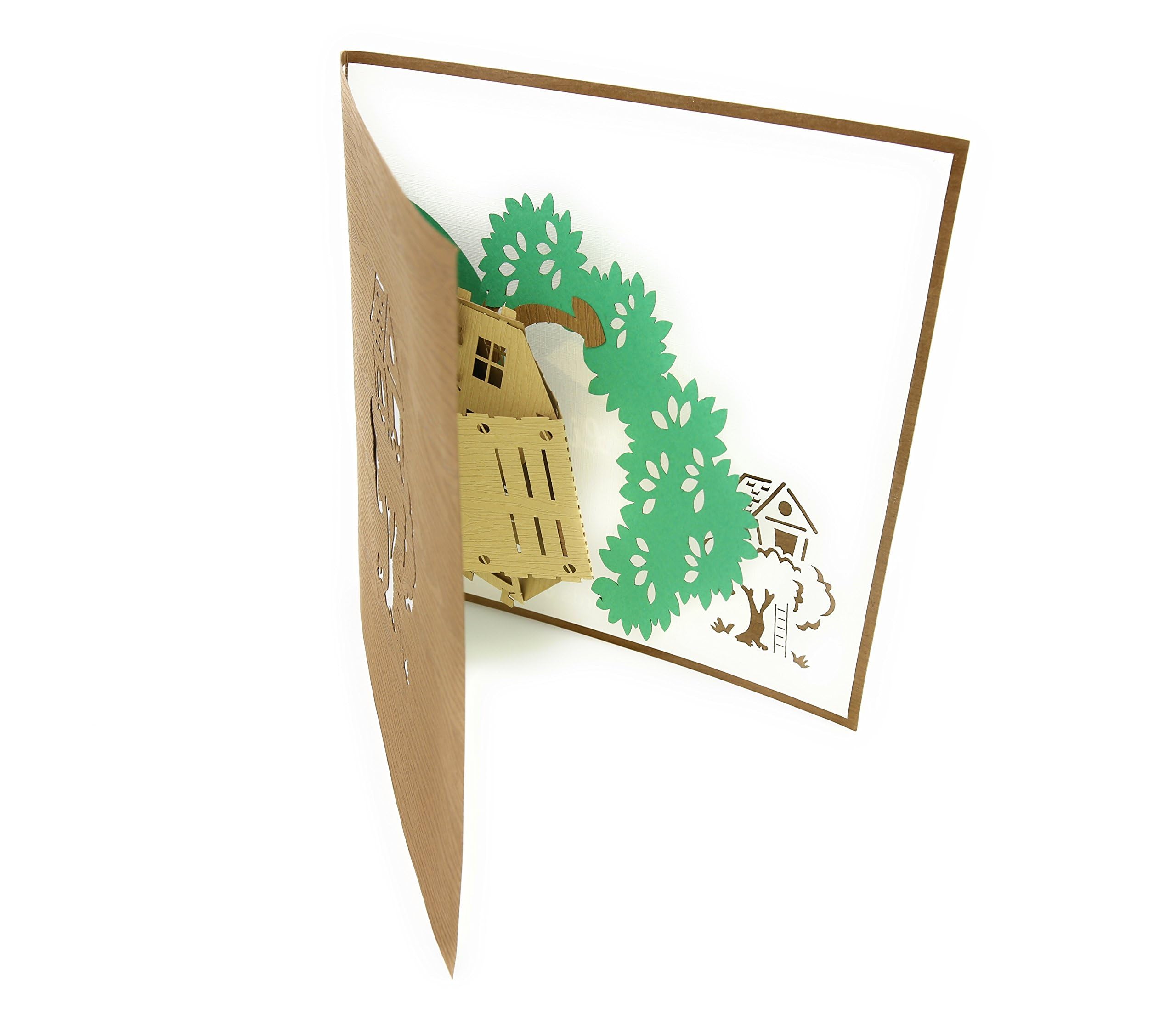 Carte Pop-up 3D Maison De Famille - Carte De Voeux Pliable Pour Toutes Occasions - Originale Et Fait Main