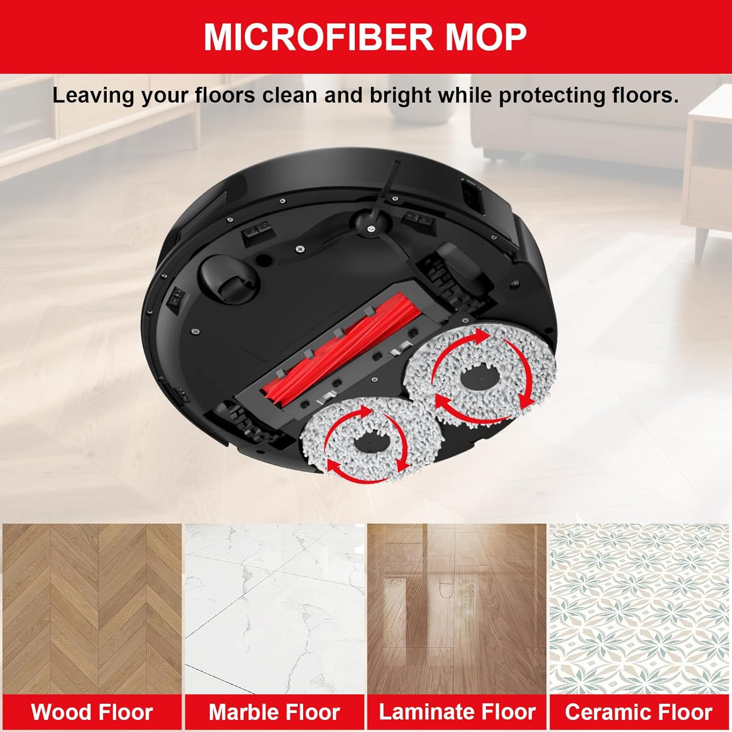 26 PCS Accessories Kit for Roborock Qrevo S/Qrevo Plus/Qrevo Pro/Qrevo MaxV Vacuum Replacement Parts, 2 Main Brushes 6 Dust Bags 6 Mop Cloths 6 Side Brushes 4 Filters 1 Cleaning Brush 1 Screwdriver