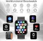 AI Smart Watch for Men, DA GPT AI Waterproof Smartwatch, 1.9" AMOLED Always-On Display, 24/7 Heart Rate, Blood Oxygen, Stress Sleep Monitor, 123 Sports Fitness Tracker, Compatible Android and iOS
