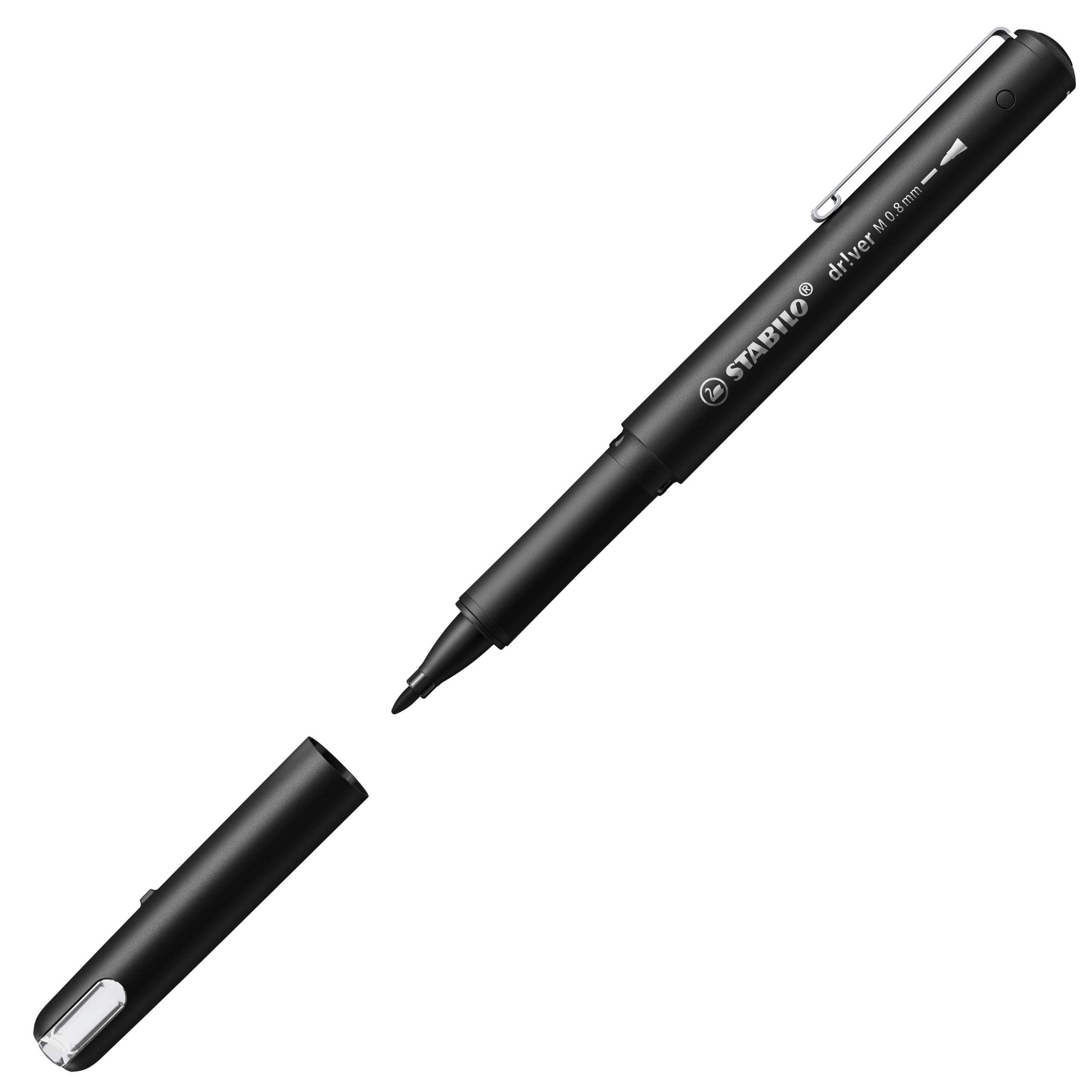 STABILO Premium Fineliner | 0.8mm | Medium | Black | Dr!ver Series