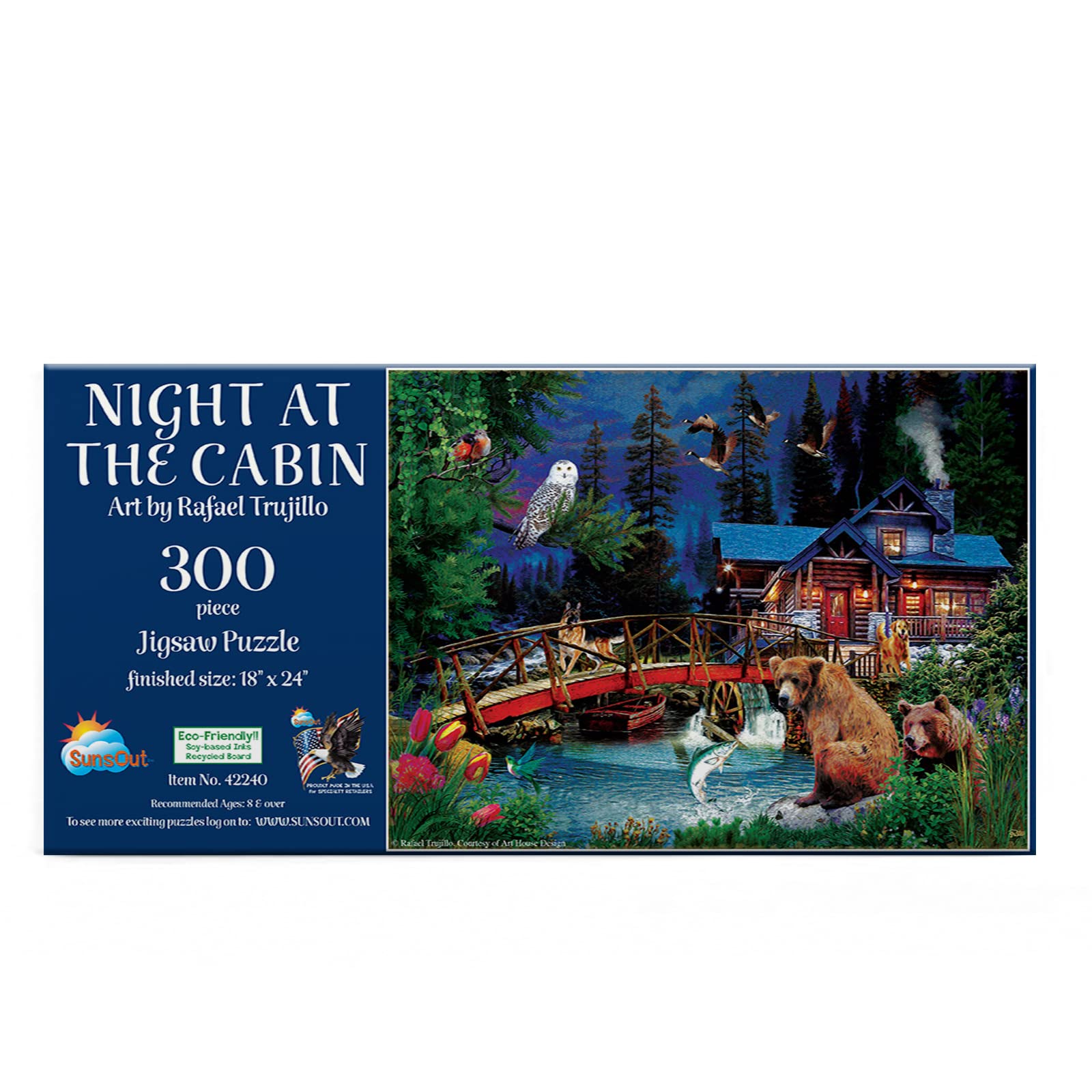 300 Piece Jigsaw Puzzle For Adults - Evening Magic Mountain Landscape By Jon Rattenbury