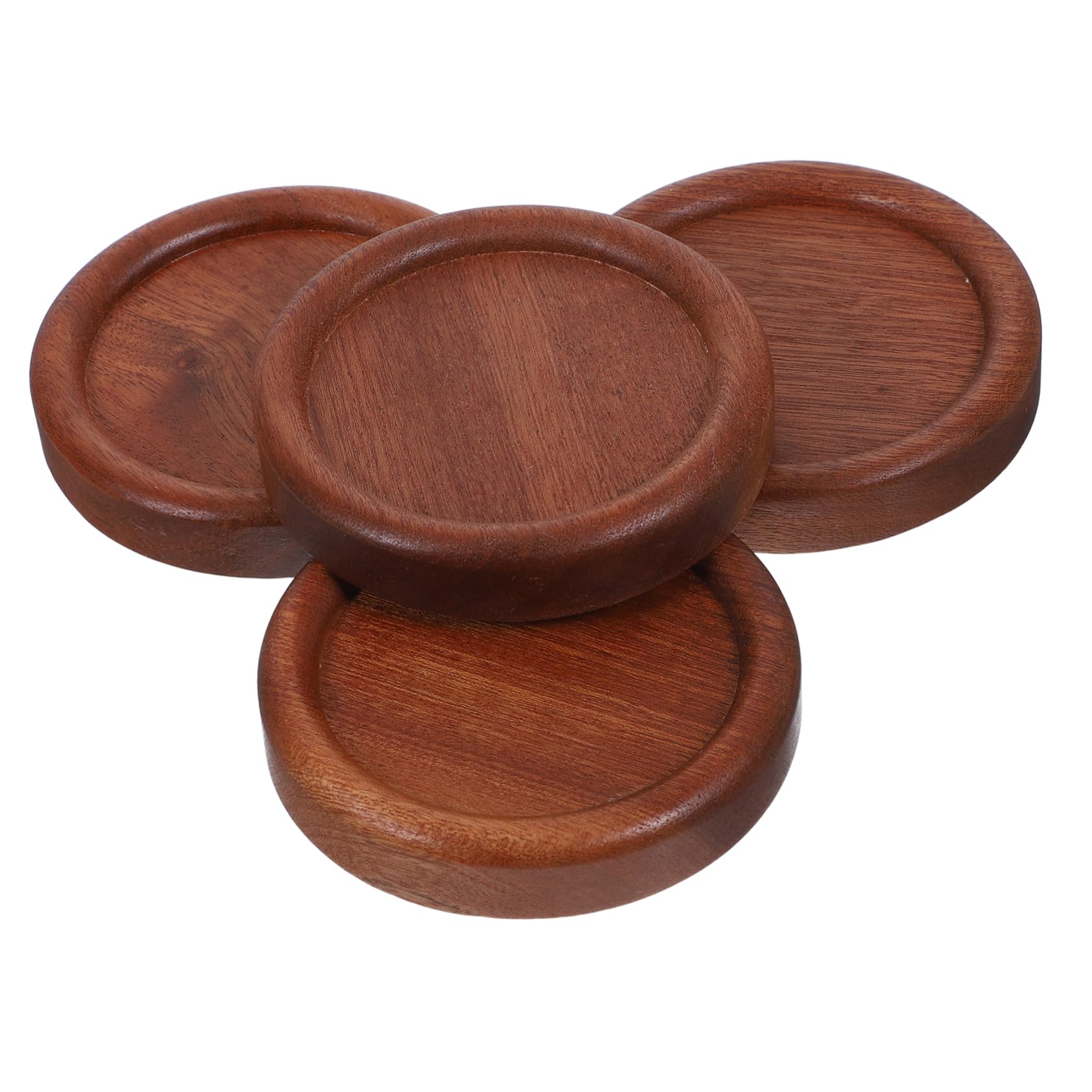 MAGICLULU Lot De 5 Dessous De Verre Ronds en Bois pour La Maison Le Dortoir 4 Pièces X 5