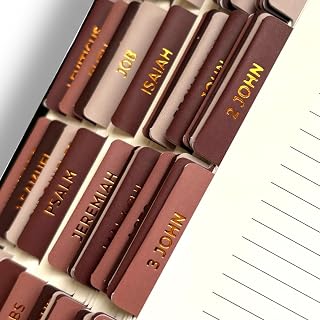 Salt & Light - Coffee Break - Bible Tabs - Matte Coated - Bible Journaling - Beautiful Index Tabs - 66 Books + 6 Tabs Indexing Tabs - Laminated - Durable - High Quality - Women & Men