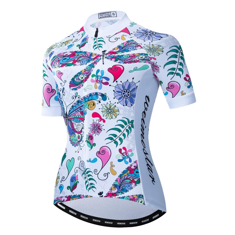 Weimostar Maillot de cyclisme à manches longues pour femme