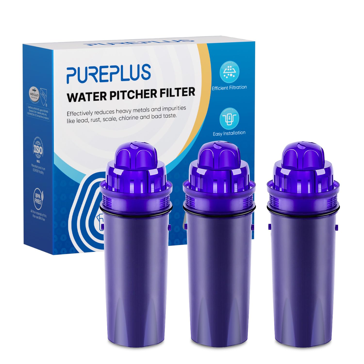 Filtres de rechange PUREPLUS CRF-950Z pour l'eau de table en carafe Pur PPF900Z