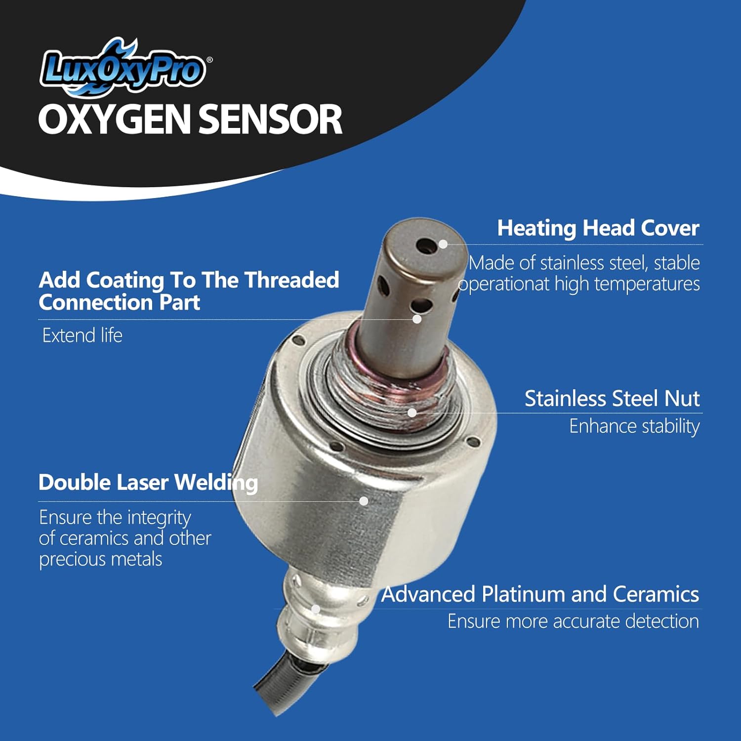 Oxygen O2 Sensor Upstream for Toyota Matrix Prius Touring Corolla S XLE 1.5L 1.8L L4 2004 2005 2006 2007 2008 2009 2010, for Scion XD 1.8L L4 2008 2009, Replace 234-9056