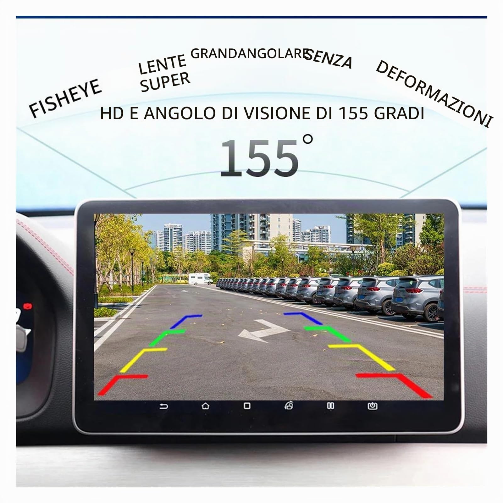 Telecamera Posteriore Parcheggio CCD Auto 3a Luce Freno Videocamera Vista Posteriore Impermeabile Visione Notturna Retromarcia Per Fiat Per Ducato 2006-2015 Retrocamera Auto