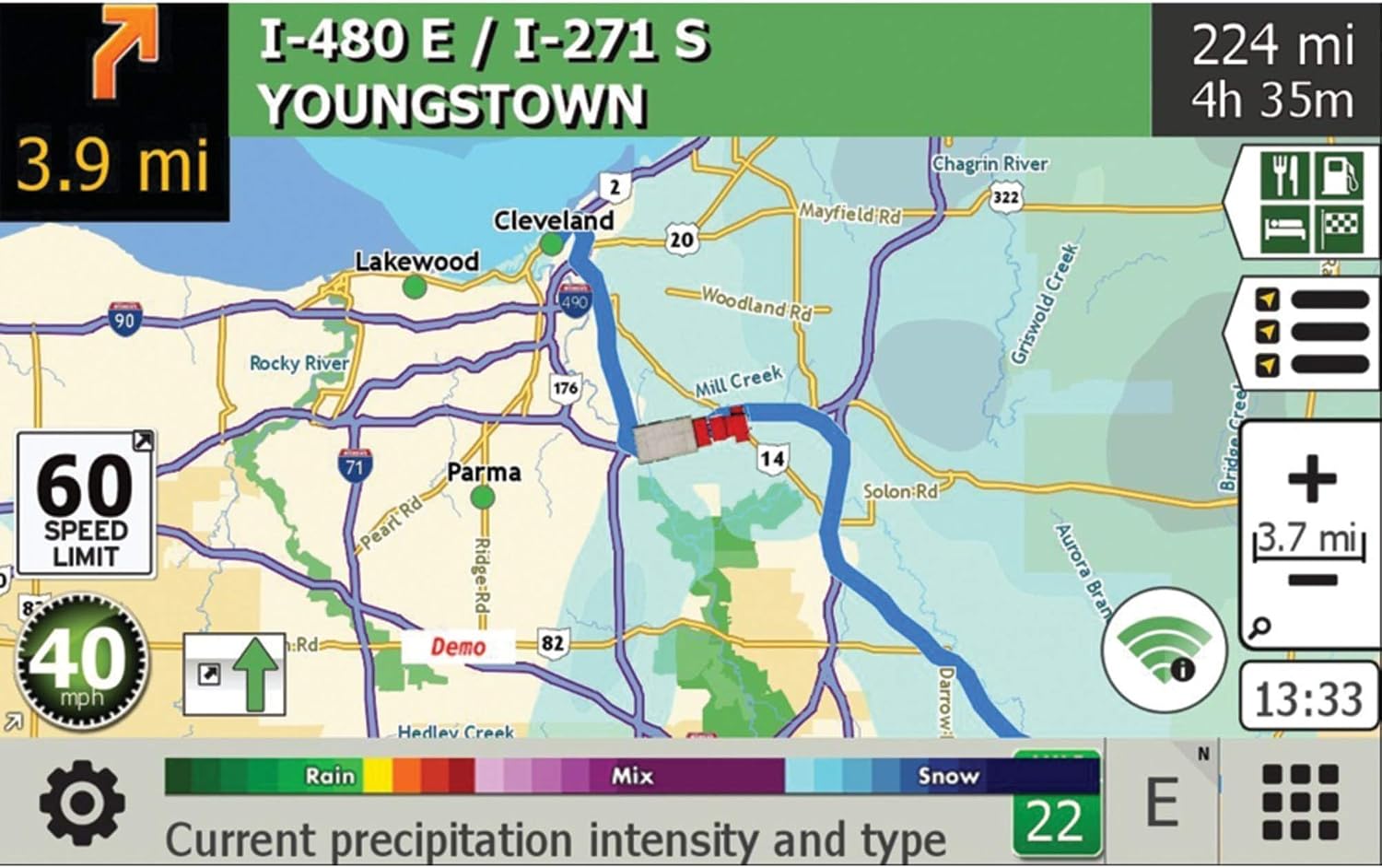 Rand McNally Android Tablet 80 with Built-in Dash Cam, Lifetime Maps, Live Traffic, Wi-Fi, and Connected Services, Black