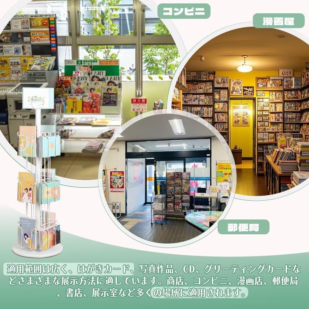 Amazon | KASABULAC マガジンディスプレイスタンド ポストカードラック