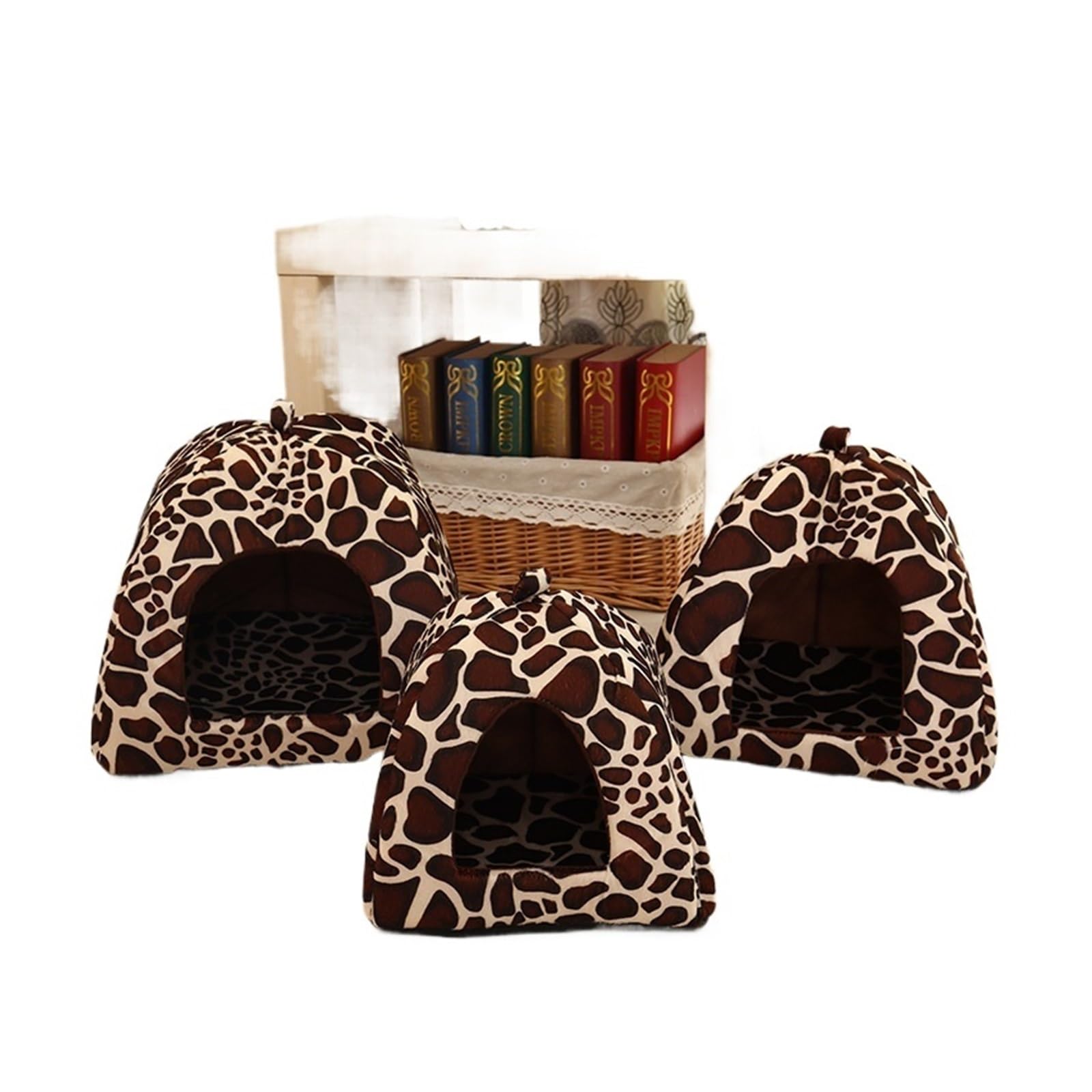 Coussin amovible en éponge douce pour grand lit chaud chiens et chats XXL imprimé léopard