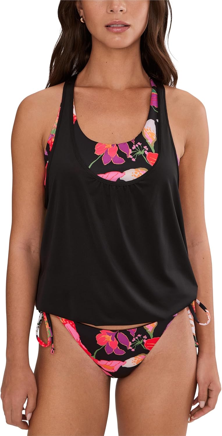 Nike Women's Hot House Floral Layered Tankini