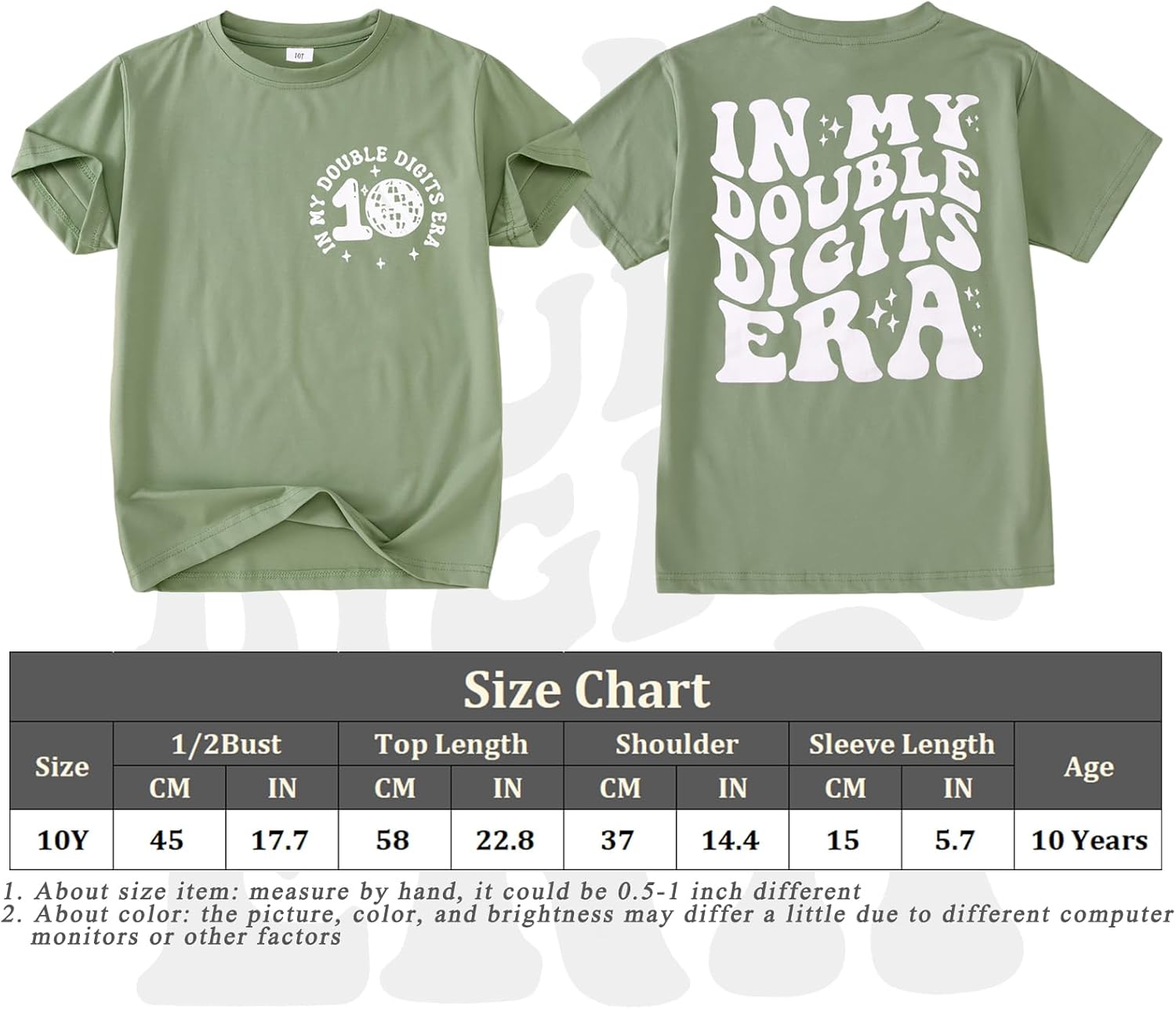 in My Double Digits Era Shirt Boys 10th Birthday T-Shirts 10 Years Old Gift Short Sleeve Summer Party Tee Tops - Image 7