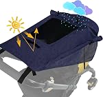 WD&CD Baby Stroller sunshade Buggy Stroller Sun Visor Carriage Sun Shade Canopy Cover for Prams Stroller Accessories Car Seat-BLack