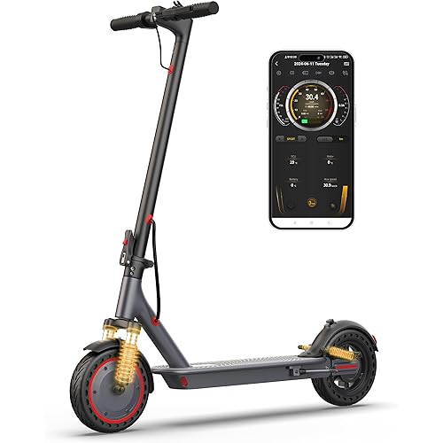 VOLPAM Electric Scooter for Adults - 350/500W Motor, 19/22MPH, 21/22 Miles Range, 8.5" /10" Solid Tires, Dual Brakes, Smart APP, Cruise Control, Foldable E Scooters