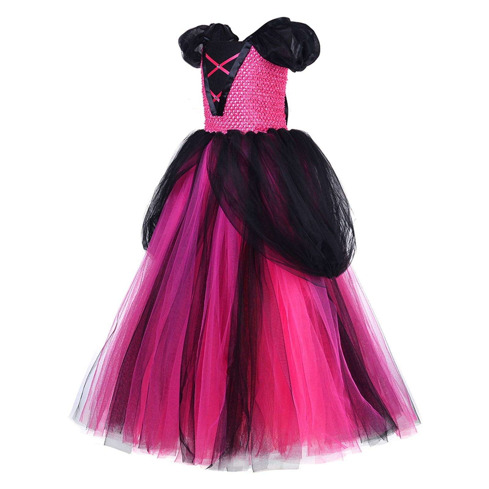 Vestiti Halloween Bambina 10 Anni - Vestito da festa per bambine, a maniche lunghe, per Halloween, per spettacoli, per bambini, comodo, elastico in vita, casual, da gioco