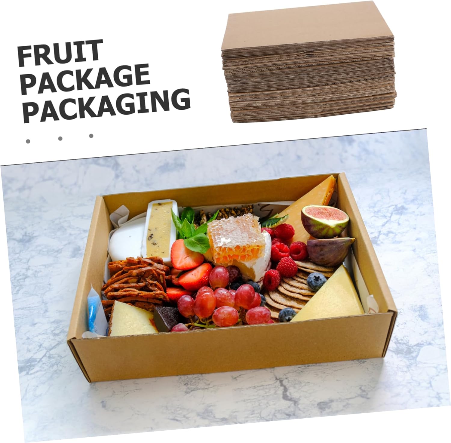 50-Pack Corrugated Cardboard Dividers for Moving Boxes Three-Layer Packing Insert Sheets for Organizing Cardboard Box Contents and Dish Protection