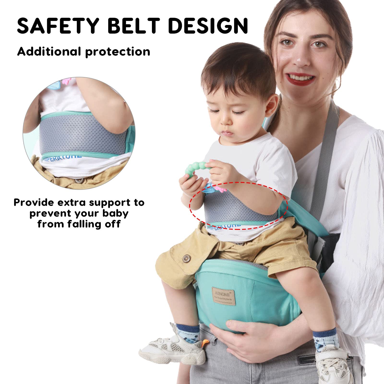 Fascia Porta Bebe Fascia Portabebè 0-36 Mesi Marsupio Neonato In