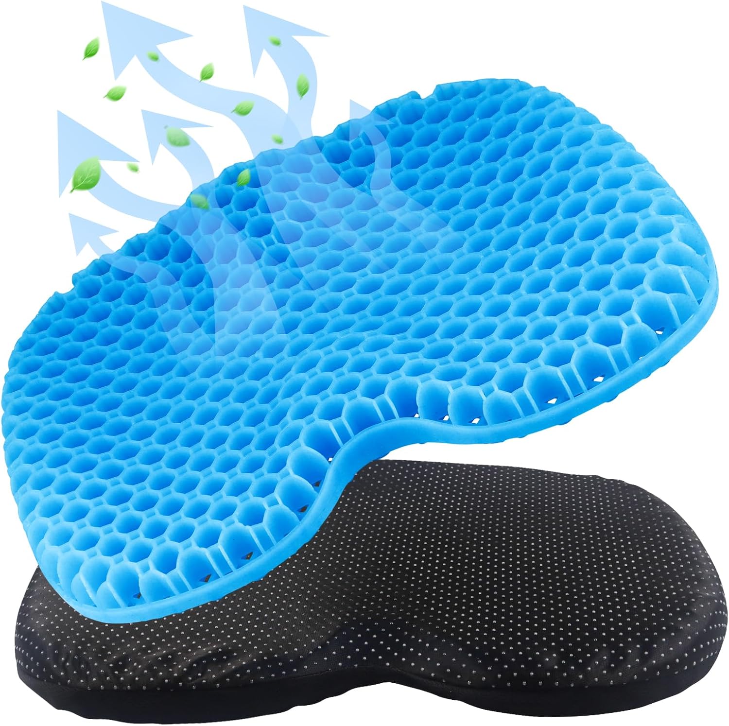Anti-Slip Kayak Seat Cushion, Waterproof Thicken Gel Kayak Seat Pad with Non-Slip Cover, Canoe Seat Cushion Kayak Accessories Kayak Canoe Boat Equipment Anti-Slip Kayak Seat Cushion, Waterproof Thicken Gel Kayak Seat Pad with Non-Slip Cover, Canoe Seat Cushion Kayak Accessories Kayak Canoe Boat Equipment