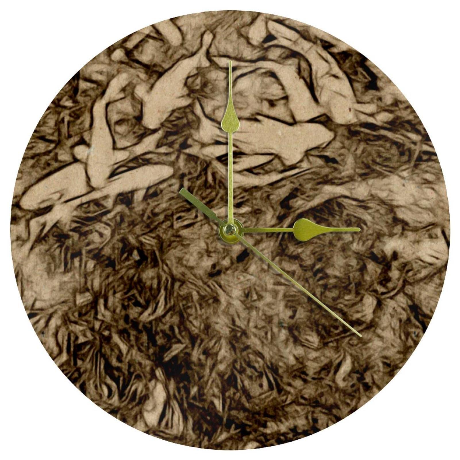 Horloge murale silencieuse sans tic-tac à piles pour une chambre apaisante